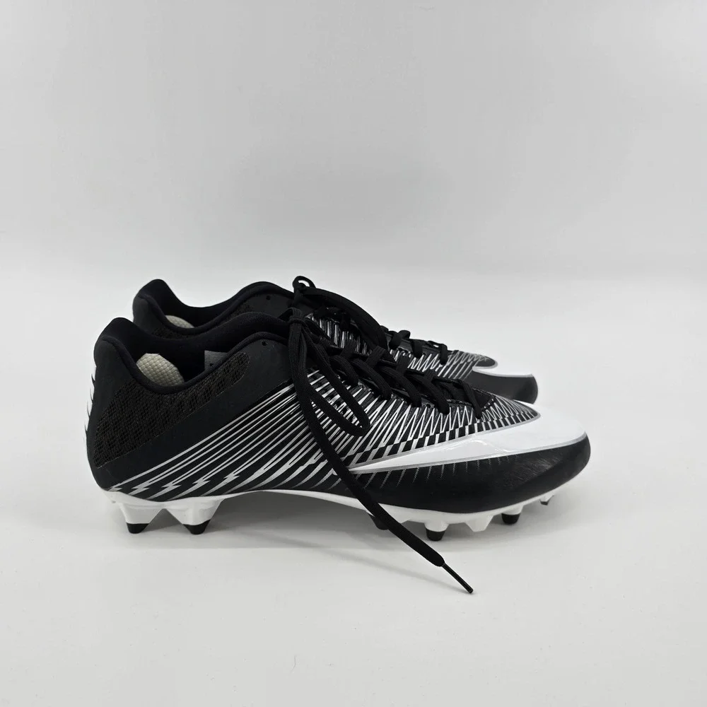 Nike Vapor Speed Football Cleats Mens Low Top Black White 847097-011 Size‎ 13.5